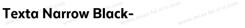 Texta Narrow Black字体转换